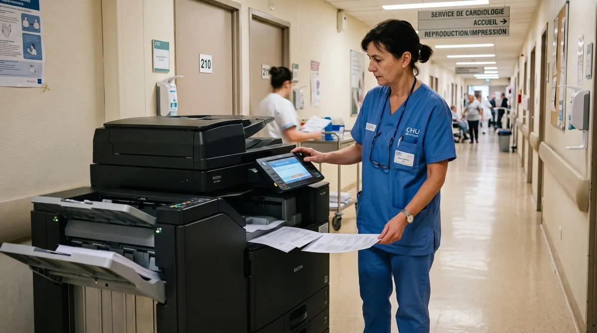 gestion impressions en milieu hospitalier
